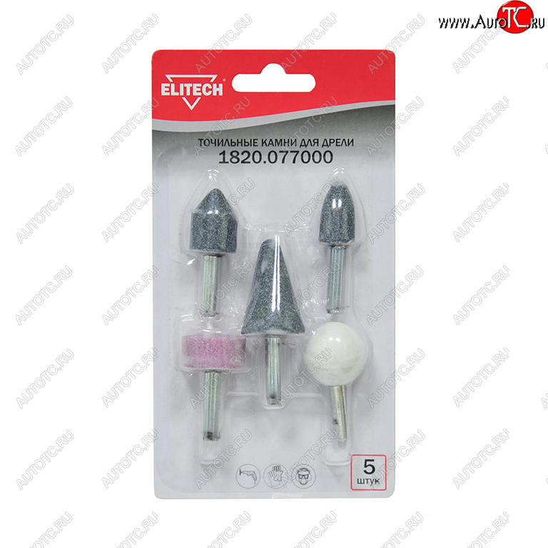 218 р. Шарошка абразивная набор 5шт. ELITECH ELITECH 1820.077000  с доставкой в г. Керчь
