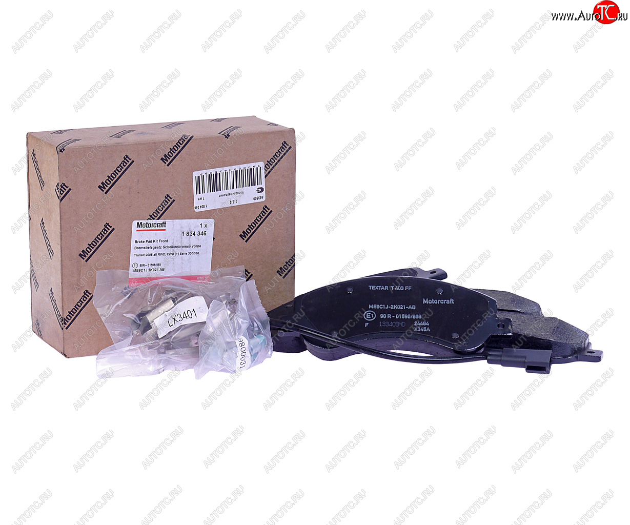 4 799 р. Колодки тормозные FORD Transit (06-) передние с датчиком (эконом) (4шт.) OE FORD 1824346 FORD 1824346  с доставкой в г. Керчь