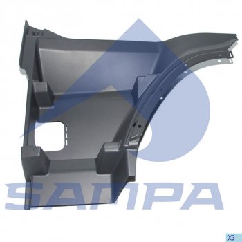 3 599 р. Подножка VOLVO FH кабины верхняя левая SAMPA SAMPA 18300031  с доставкой в г. Керчь. Увеличить фотографию 1
