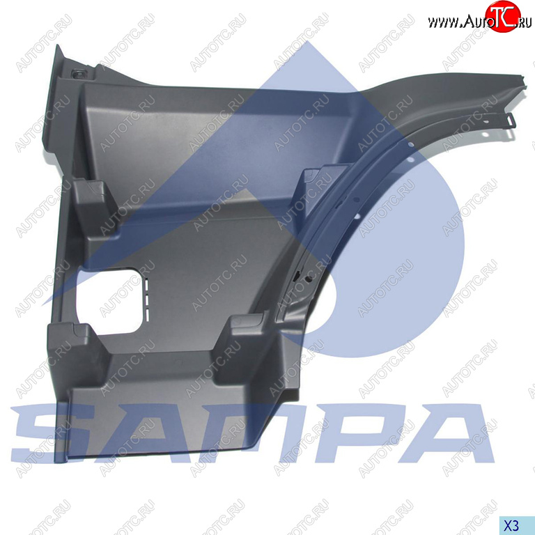 3 599 р. Подножка VOLVO FH кабины верхняя левая SAMPA SAMPA 18300031  с доставкой в г. Керчь