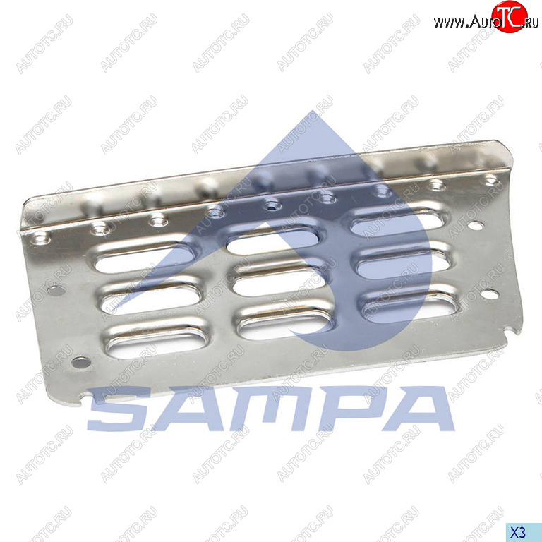 1 169 р. Подножка VOLVO FH,FM левая (металлическая ступень) SAMPA SAMPA 18300036  с доставкой в г. Керчь
