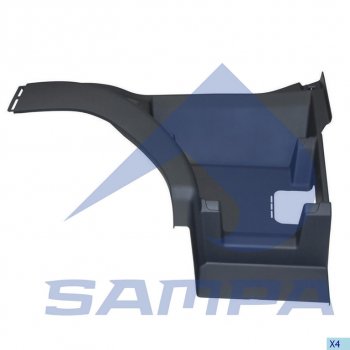 4 899 р. Панель VOLVO FH подножки ступени правой SAMPA SAMPA 18300093  с доставкой в г. Керчь. Увеличить фотографию 1