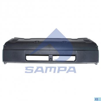 3 099 р. Бампер SCANIA 114,124,144,R series центральная часть SAMPA SAMPA 18400010  с доставкой в г. Керчь. Увеличить фотографию 1