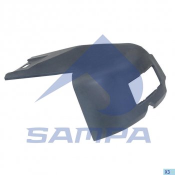 3 299 р. Бампер SCANIA 114,124,144,R series левая часть SAMPA SAMPA 18400011  с доставкой в г. Керчь. Увеличить фотографию 1