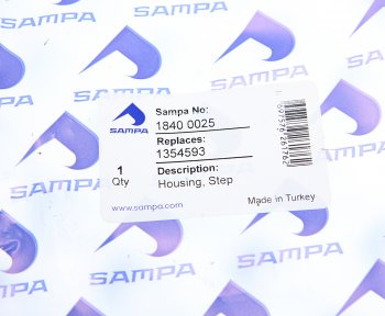 379 р. Накладка SCANIA подножки левая SAMPA SAMPA 18400025  с доставкой в г. Керчь. Увеличить фотографию 3