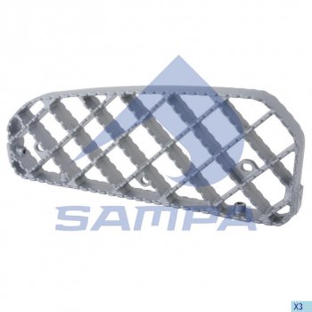1 339 р. Подножка SCANIA P,R series нижняя металлическая (кабина CP,CR) SAMPA SAMPA 18400098 SAMPA 18400098  с доставкой в г. Керчь. Увеличить фотографию 1