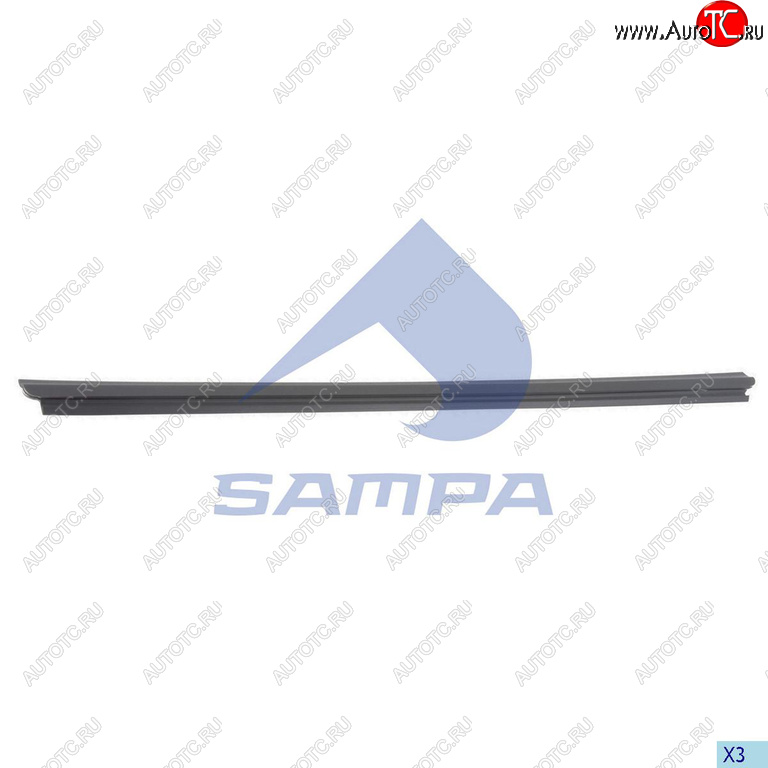 1 029 р. Уплотнитель стекла SCANIA 4,P,R,T двери SAMPA SAMPA 18400118  с доставкой в г. Керчь