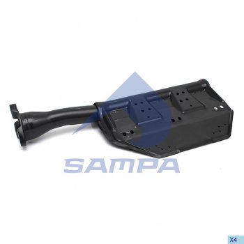 7 649 р. Кронштейн SCANIA крепления брызговика SAMPA SAMPA 18400341  с доставкой в г. Керчь. Увеличить фотографию 1