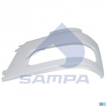 1 189 р. Облицовка DAF фары левой SAMPA SAMPA 18500101  с доставкой в г. Керчь. Увеличить фотографию 1