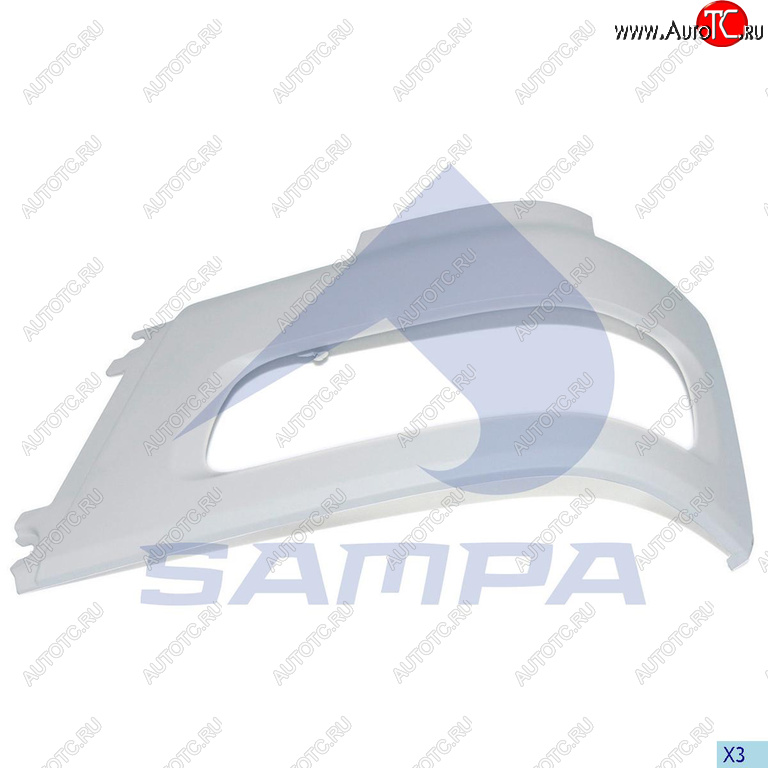 1 189 р. Облицовка DAF фары левой SAMPA SAMPA 18500101  с доставкой в г. Керчь