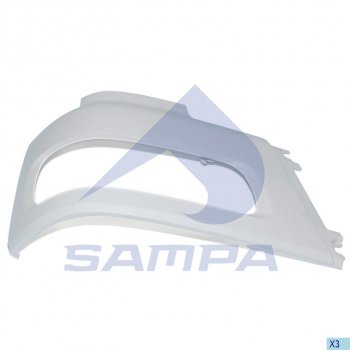 1 869 р. Бампер DAF CF85 передний правая часть SAMPA SAMPA 18500102  с доставкой в г. Керчь. Увеличить фотографию 1