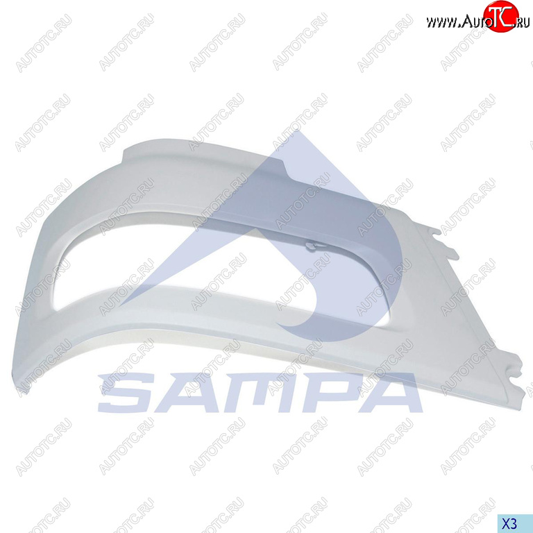 1 869 р. Бампер DAF CF85 передний правая часть SAMPA SAMPA 18500102  с доставкой в г. Керчь