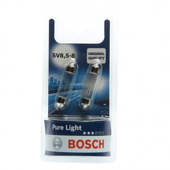 158 р. Лампа 12V C10W SV8.5-8 блистер (2шт.) Pure Light BOSCH BOSCH 1987301014  с доставкой в г. Керчь. Увеличить фотографию 1