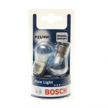 247 р. Лампа 12V P214W BAZ15d блистер (2шт.) Pure Light BOSCH BOSCH 1987301015  с доставкой в г. Керчь. Увеличить фотографию 1