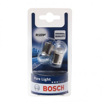 162 р. Лампа 12V R10W BA15s блистер (2шт.) Pure Light BOSCH BOSCH 1987301019  с доставкой в г. Керчь. Увеличить фотографию 1