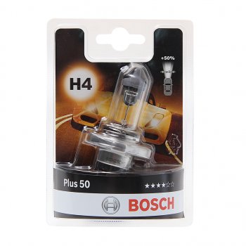 659 р. Лампа 12V H4 6055W P43t +50% блистер (1шт.) Plus 50 BOSCH BOSCH 1987301040  с доставкой в г. Керчь. Увеличить фотографию 1