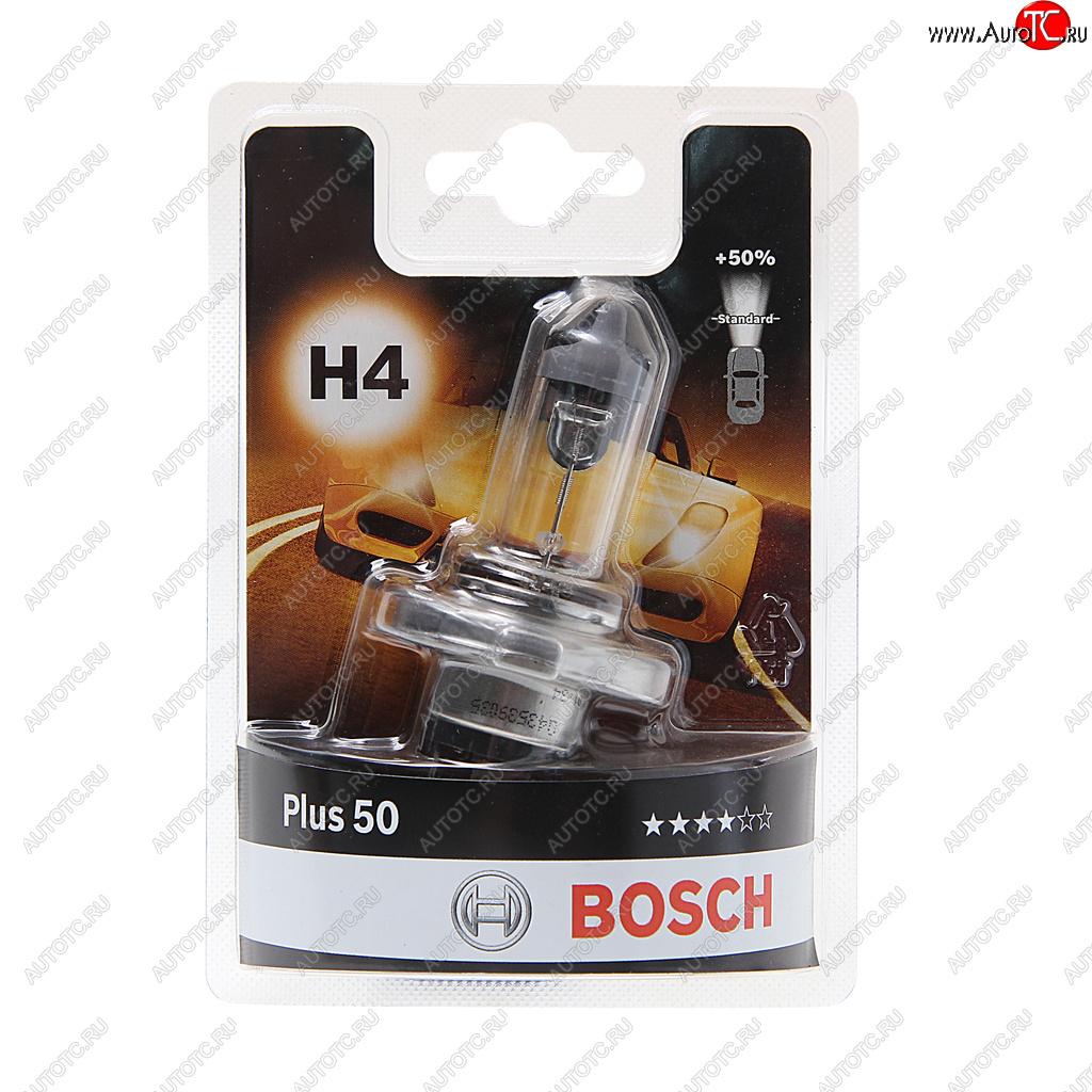 659 р. Лампа 12V H4 6055W P43t +50% блистер (1шт.) Plus 50 BOSCH BOSCH 1987301040  с доставкой в г. Керчь