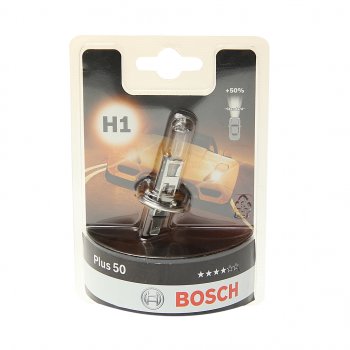 275 р. Лампа 12V H1 55W P14.5s +50% блистер (1шт.) Plus 50 BOSCH BOSCH 1987301041  с доставкой в г. Керчь. Увеличить фотографию 1