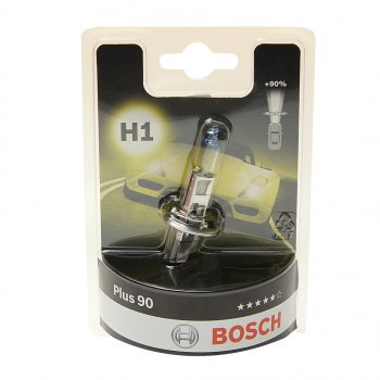 749 р. Лампа 12V H1 55W P14.5s +90% блистер (1шт.) Plus 90 BOSCH BOSCH 1987301076  с доставкой в г. Керчь. Увеличить фотографию 1