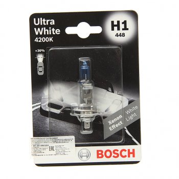 429 р. Лампа 12V H1 55W P14.5s блистер (1шт.) Ultra White BOSCH BOSCH 1987301088  с доставкой в г. Керчь. Увеличить фотографию 1