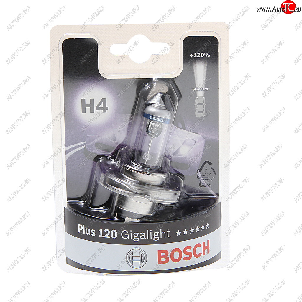 619 р. Лампа 12V H4 6055W P43t +120% блистер (1шт.) Gigalight Plus 120 BOSCH BOSCH 1987301109  с доставкой в г. Керчь