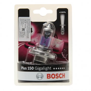 1 059 р. Лампа 12V H4 6055W P43t +150% блистер (1шт.) Gigalight BOSCH BOSCH 1987301136  с доставкой в г. Керчь. Увеличить фотографию 1