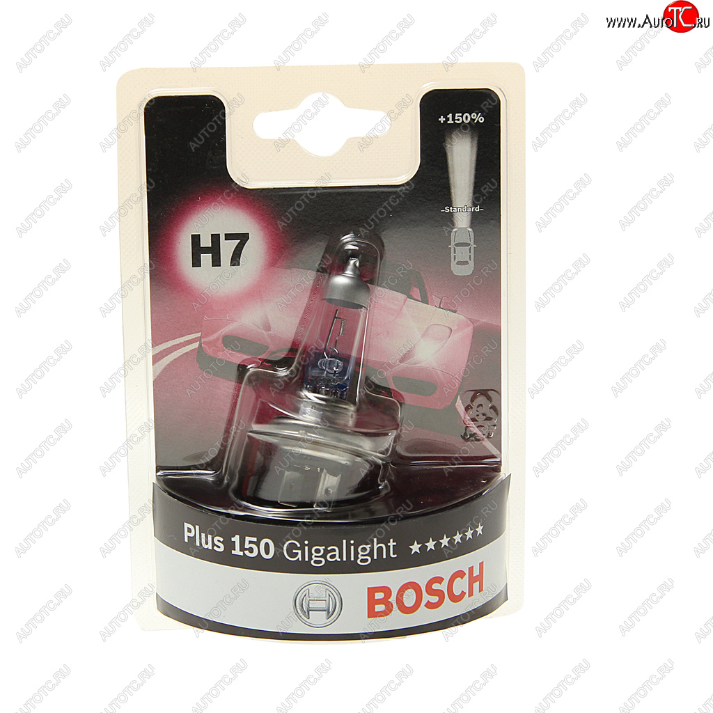 1 099 р. Лампа 12V H7 55W PX26d +150% блистер (1шт.) Gigalight BOSCH BOSCH 1987301137  с доставкой в г. Керчь