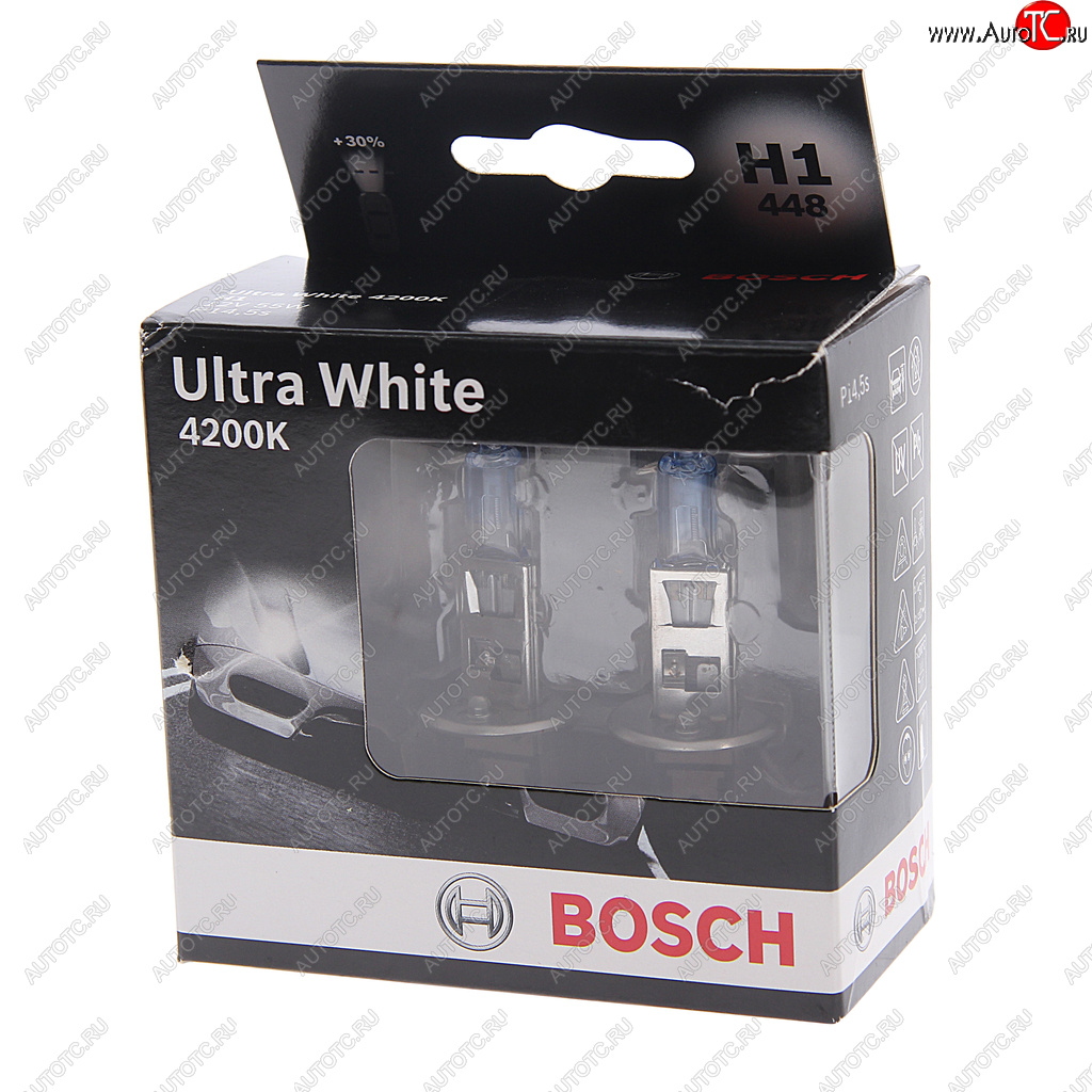 729 р. Лампа 12V H1 55W P14.5s (2шт.) Ultra White BOSCH BOSCH 1987301180  с доставкой в г. Керчь