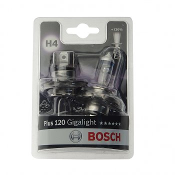 1 169 р. Лампа 12V H4 6055W P43t +120% блистер (2шт.) Gigalight Plus 120 BOSCH BOSCH 1987301425  с доставкой в г. Керчь. Увеличить фотографию 1