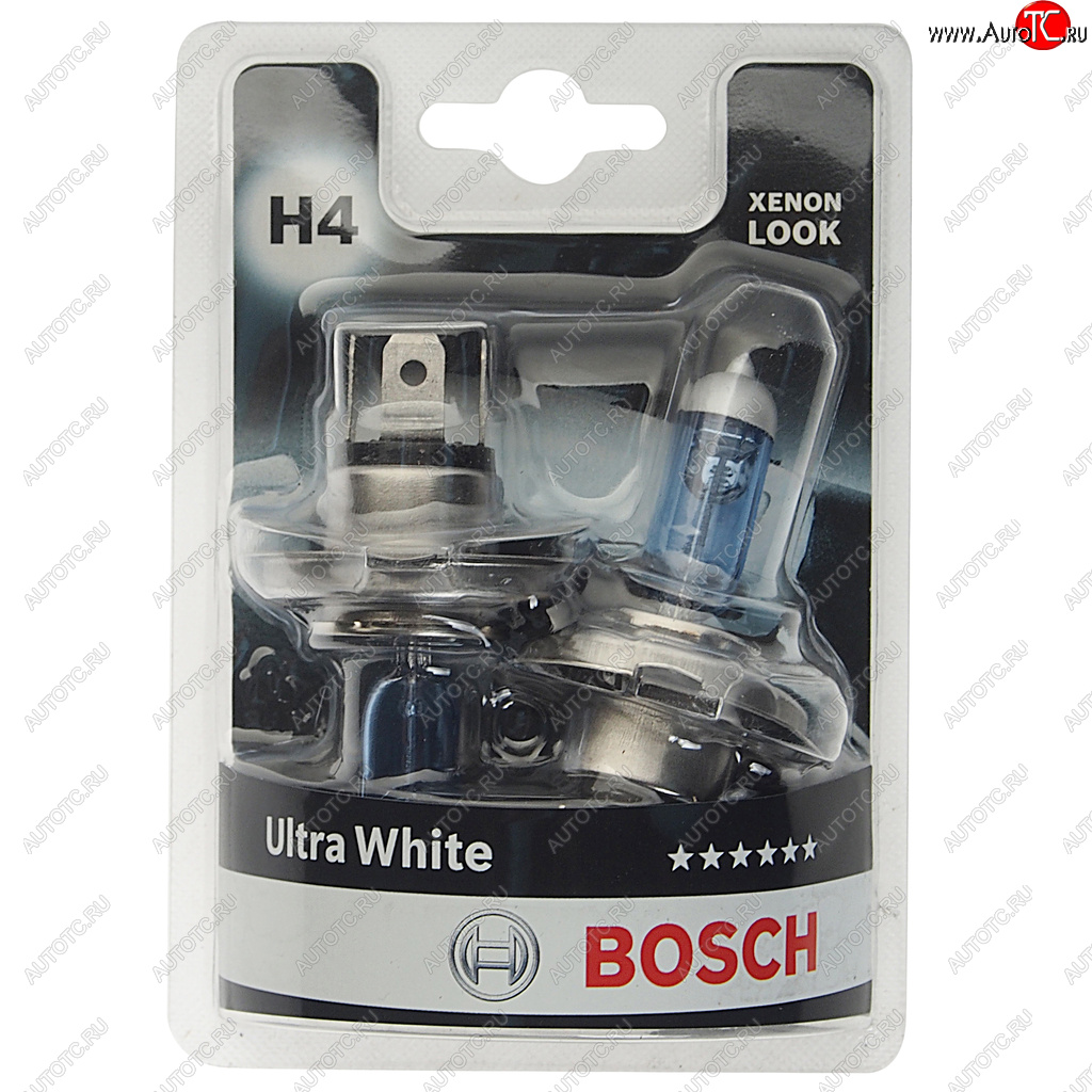 1 099 р. Лампа 12V H4 6055W P43t (2шт.) Ultra White BOSCH BOSCH 1987301440  с доставкой в г. Керчь