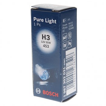 167 р. Лампа 12V H3 55W PK22s Standart Pure Light BOSCH BOSCH 1987302031  с доставкой в г. Керчь. Увеличить фотографию 3