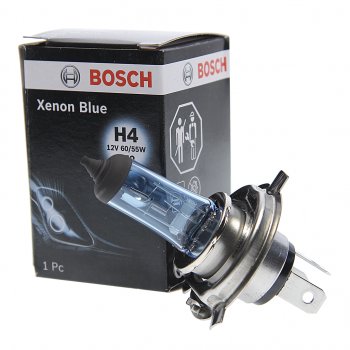 579 р. Лампа 12V H4 6055W P43t-38 Xenon Blue BOSCH BOSCH 1987302045  с доставкой в г. Керчь. Увеличить фотографию 1