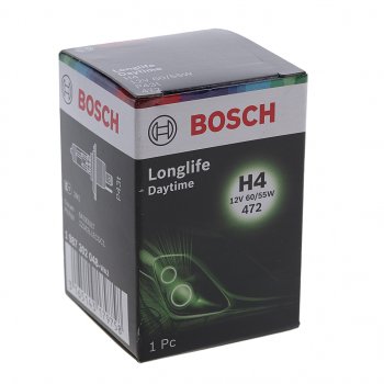 439 р. Лампа 12V H4 6055W P43t Longlife Daytime BOSCH BOSCH 1987302048  с доставкой в г. Керчь. Увеличить фотографию 3
