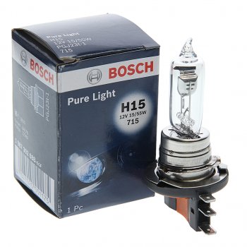 1 379 р. Лампа 12V H15 1555W PGJ23t-1 Pure Light BOSCH BOSCH 1987302088  с доставкой в г. Керчь. Увеличить фотографию 1
