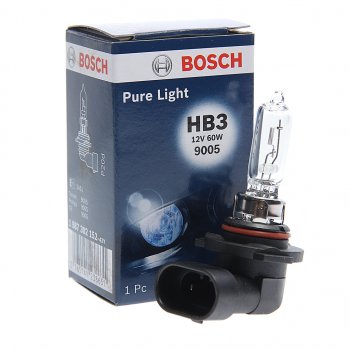 319 р. Лампа 12V HB3 60W P20d Pure Light BOSCH BOSCH 1987302152  с доставкой в г. Керчь. Увеличить фотографию 1