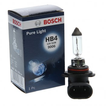 459 р. Лампа 12V HB4 51W P22d Pure Light BOSCH BOSCH 1987302153  с доставкой в г. Керчь. Увеличить фотографию 1