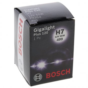 1 049 р. Лампа 12V H7 55W PX26d +120% Gigalight Plus 120 BOSCH BOSCH 1987302170 BOSCH 1987302170  с доставкой в г. Керчь. Увеличить фотографию 3