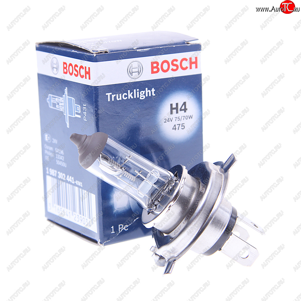 379 р. Лампа 24V H4 7570W P43t-38 Trucklight BOSCH BOSCH 1987302441  с доставкой в г. Керчь