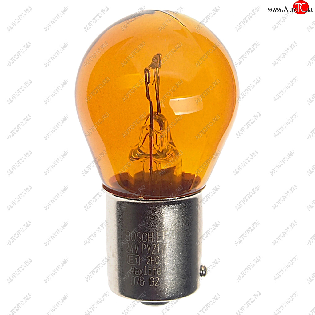 167 р. Лампа 24V PY21W BAU15s желтая Trucklight Maxlife BOSCH BOSCH 1987302703  с доставкой в г. Керчь