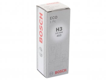 105 р. Лампа 12V H3 55W РK22s Eco BOSCH BOSCH 1987302802  с доставкой в г. Керчь. Увеличить фотографию 3