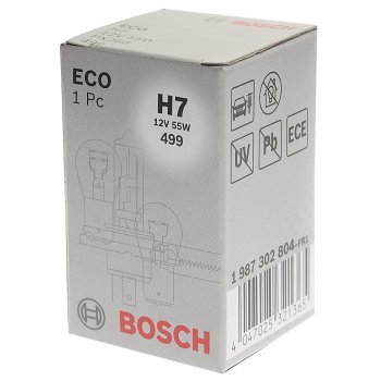 166 р. Лампа 12V H7 55W PX26d Eco BOSCH BOSCH 1987302804  с доставкой в г. Керчь. Увеличить фотографию 3