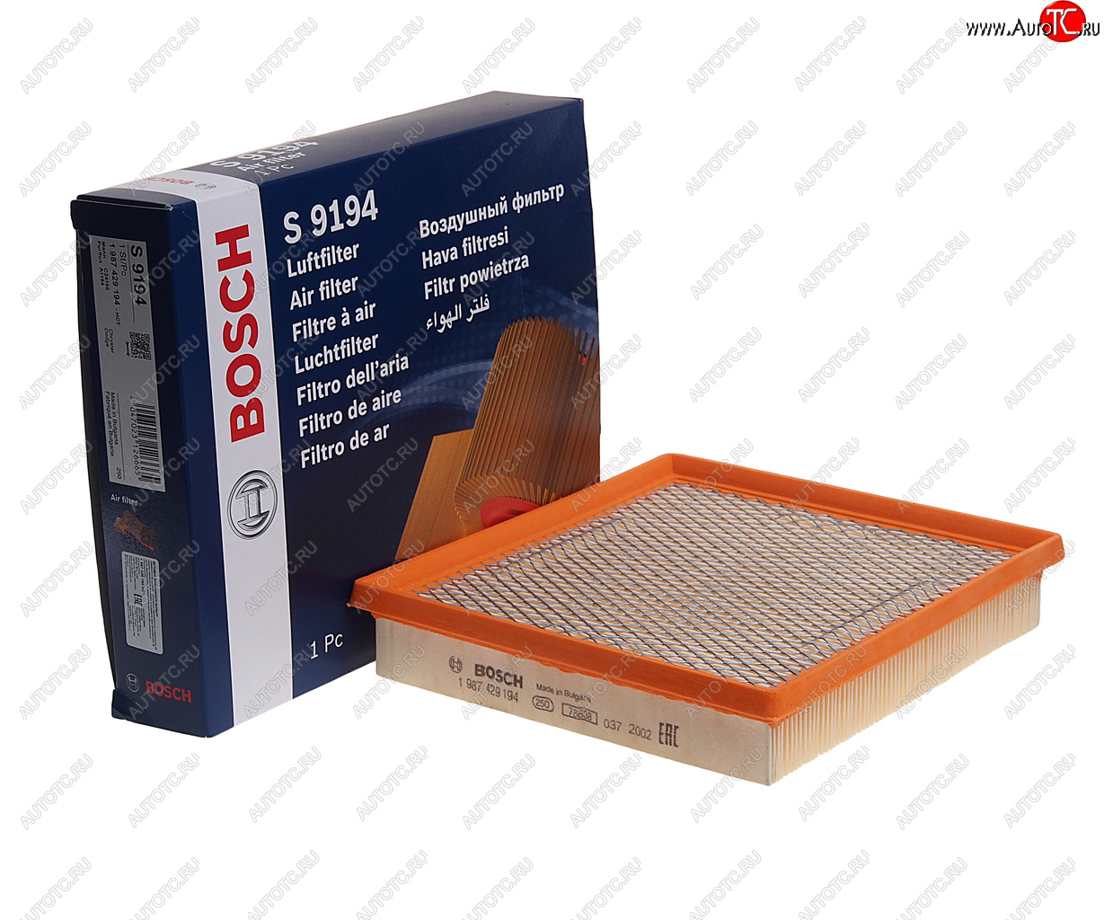 989 р. Фильтр воздушный CHRYSLER Voyager (00-08) BOSCH BOSCH 1987429194 BOSCH 1987429194  с доставкой в г. Керчь