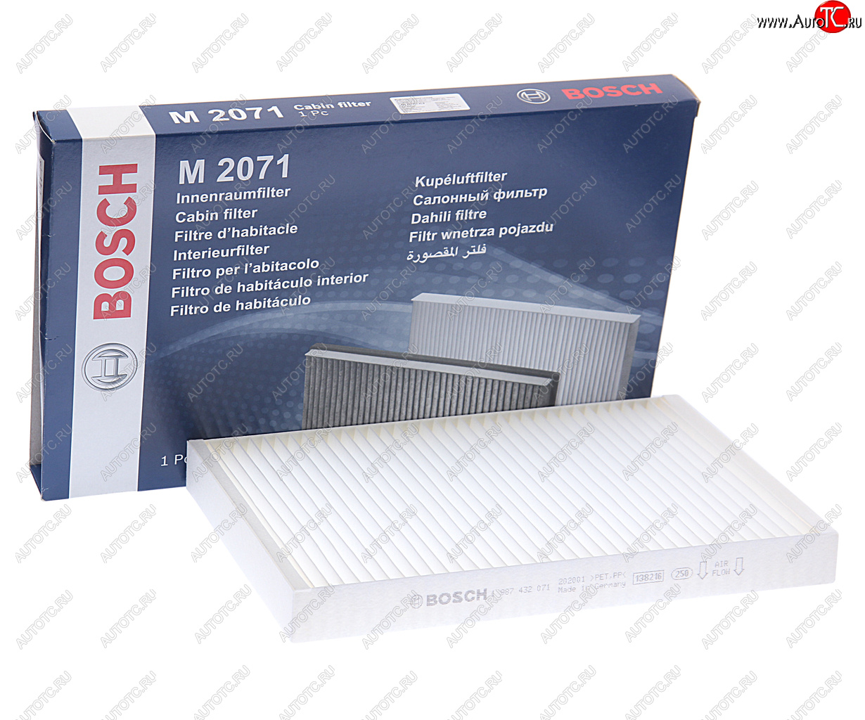 1 089 р. Фильтр воздушный салона AUDI A4 (01-04),A6 (97-05) SEAT Exeo (09-) BOSCH BOSCH 1987432071  с доставкой в г. Керчь
