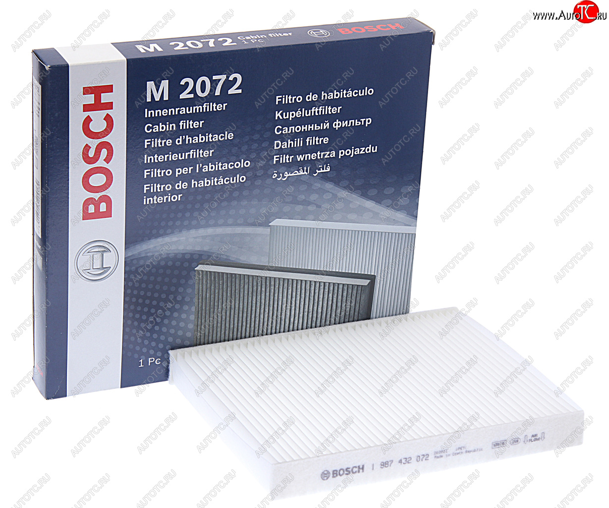 489 р. Фильтр воздушный салона FIAT Doblo (01-),Punto (99-) BOSCH BOSCH 1987432072 BOSCH 1987432072  с доставкой в г. Керчь