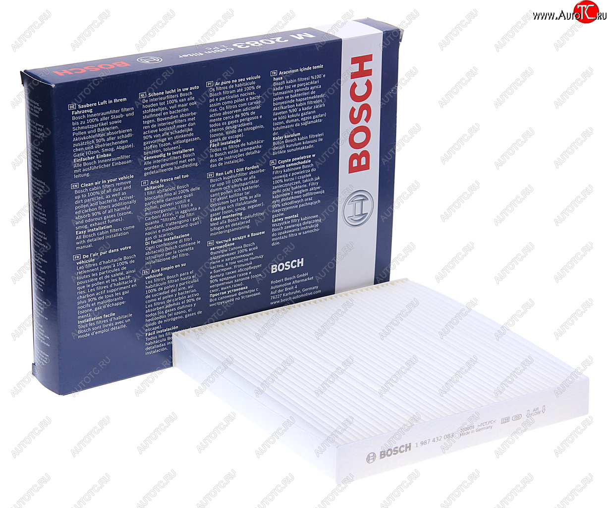 549 р. Фильтр воздушный салона PEUGEOT Partner (96-) CITROEN Berlingo (96-) BOSCH BOSCH 1987432083  с доставкой в г. Керчь