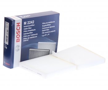 1 669 р. Фильтр воздушный салона BMW X3 (F25) (11-),X4 (F26) (14-) (2шт.) BOSCH BOSCH 1987432242 BOSCH 1987432242  с доставкой в г. Керчь. Увеличить фотографию 1
