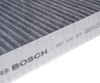 1 169 р. Фильтр воздушный салона VW Polo SKODA Fabia (-10) угольный BOSCH BOSCH 1987432357  с доставкой в г. Керчь. Увеличить фотографию 2