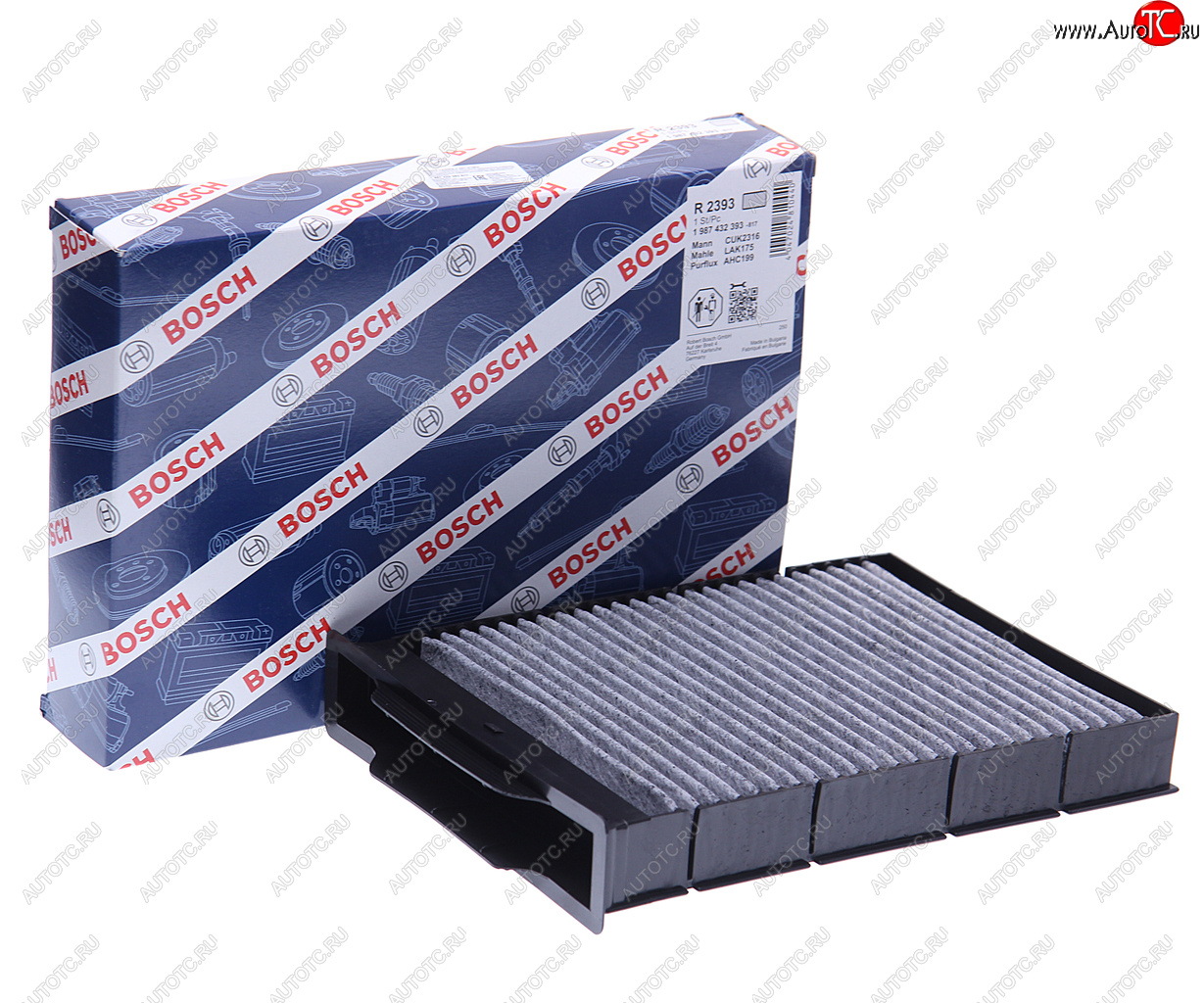 1 149 р. Фильтр воздушный салона RENAULT Megane угольный BOSCH BOSCH 1987432393 BOSCH 1987432393  с доставкой в г. Керчь