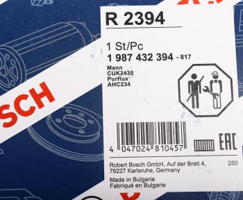 1 089 р. Фильтр воздушный салона RENAULT Scenic (04-09) угольный BOSCH BOSCH 1987432394 BOSCH 1987432394  с доставкой в г. Керчь. Увеличить фотографию 6