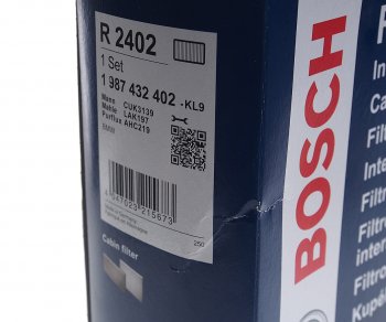 2 159 р. Фильтр воздушный салона BMW 5 (E60,E63) угольный BOSCH BOSCH 1987432402  с доставкой в г. Керчь. Увеличить фотографию 2